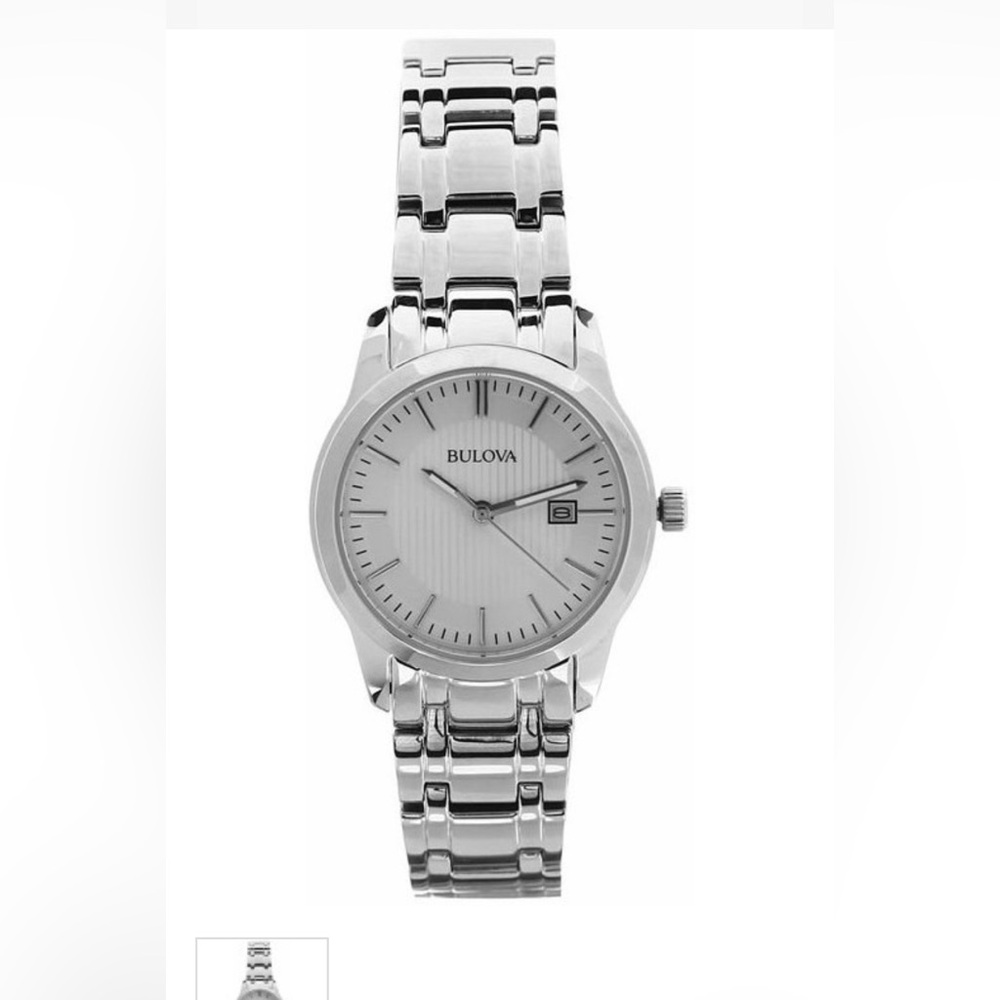 New Bulova Women’s Silver Dial Stainless Steel Watch 96M130 Classic
